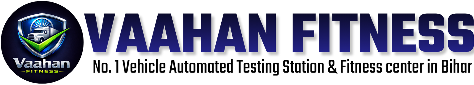 Vaahan Fitness Text Logo - No 1 Vehicle Automated testing station & Fitness Center in Nalanda